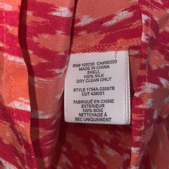 Joie Addie B Silk Blouse Tunic Top size S NWOT Abstract Print Balloon Sleeve - Picture 2 of 7